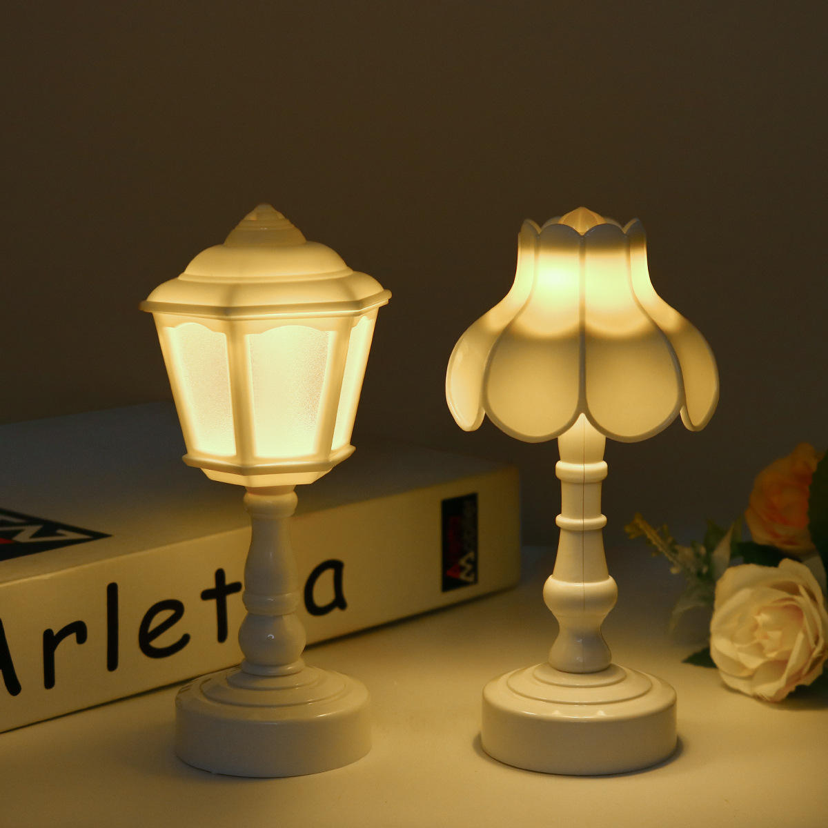 2PC MINI RETRO DESK TABLE LAMP