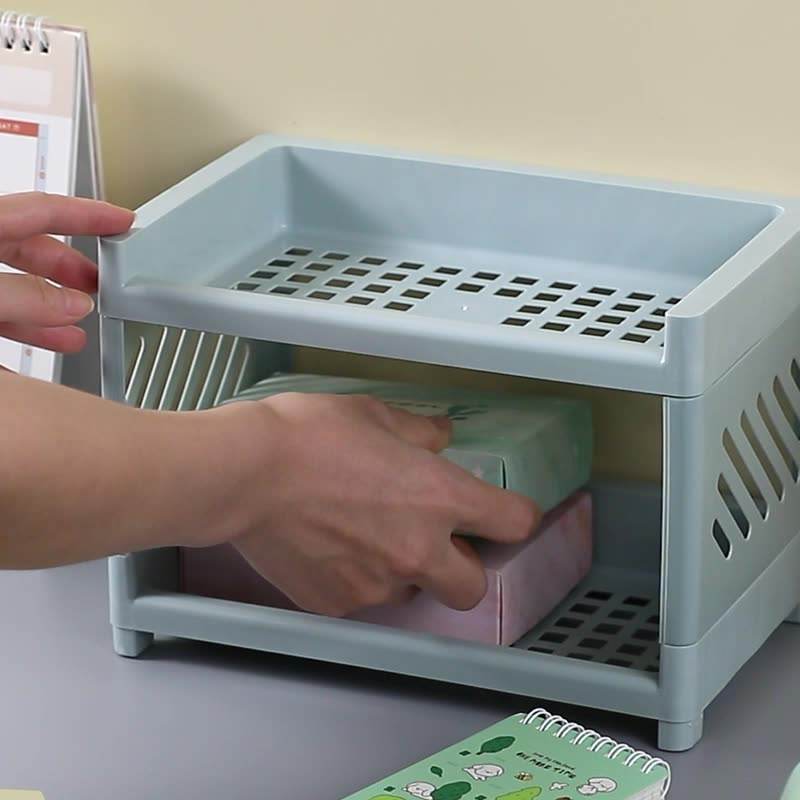 2 Tier Storage Rack Desktop Organizer - Image 2